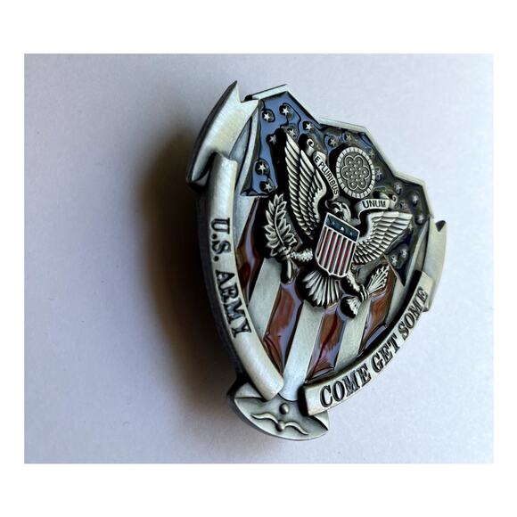 United States Army Come Get Some Shield Belt Buckle - Picture 5 of 10